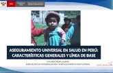 ASEGURAMIENTO UNIVERSAL EN SALUD EN PERÚ: CARACTERÍSTICAS GENERALES Y LÍNEA DE BASE