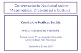 I Conversatorio Nacional sobre Matemática, Diversidad y Cultura