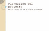 Planeación del proyecto