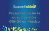 Presentación de la nueva  versión  GRI-G4 en México