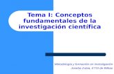 Tema I: Conceptos fundamentales de la investigación científica