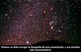 Primero se debe escoger la fotografía de una constelación, y sus estrellas más representativas