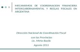 MECANISMOS DE COORDINACION FINANCIERA INTERGUBERNAMENTAL Y REGLAS FISCALES EN ARGENTINA