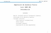 Ampliació de Química-Física Curs 2007-08 Introducció