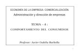 ECONOMÍA DE LA EMPRESA: COMERCIALIZACIÓN Administración y dirección de empresas TEMA – 4 :