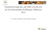 Implementación de METALIB en la Universidad Anáhuac México Sur