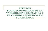 EFECTOS SOCIOECONÓMICOS DE LA VARIABILIDAD CLIMÁTICA Y EL CAMBIO CLIMÁTICO EN SURAMÉRICA