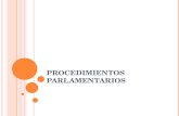 Procedimientos parlamentarios