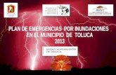PLAN DE EMERGENCIAS  POR INUNDACIONES  EN EL MUNICIPIO  DE  TOLUCA    2013