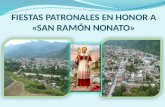 FIESTAS PATRONALES EN HONOR A  « SAN RAMÓN NONATO»