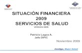 SITUACIÓN FINANCIERA 2009  SERVICIOS DE SALUD VERSION WEB Patricio Lagos A. Jefe DIFIC
