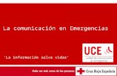 La comunicación en Emergencias