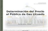 Determinación del Precio al Público de Gas Licuado