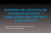 Sistema de gestión de amonestaciones y sanciones en centros educativos