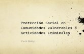 Protección Social en Comunidades Vulnerables a Actividades Criminales