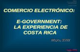 COMERCIO ELECTRÓNICO:  E-GOVERNMENT:   LA EXPERIENCIA DE COSTA RICA
