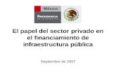 El papel del sector privado en el financiamiento de infraestructura pública