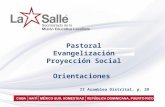 Pastoral Evangelización Proyección  Social Orientaciones II  Asamblea Distrital , p. 29