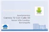 PALMERAS DEL PARQUE Apartamentos Carrera 72 Con Calle 93 Sector Villa Carolina   Barranquilla