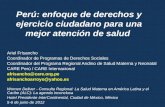 Perú: enfoque de derechos y ejercicio ciudadano para una mejor atención de salud