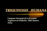 TRIQUINOSIS   HUMANA