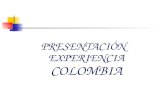 PRESENTACIÓN EXPERIENCIA  COLOMBIA