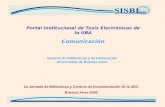 Portal Institucional de Tesis Electrónicas de la UBA Comunicación