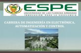 CARRERA DE INGENIERÍA  EN ELECTRÓNICA ,  AUTOMATIZACIÓN Y CONTROL