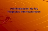 Administración  de los  Negocios Internacionales