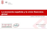 La economía española y la crisis financiera global