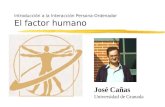 Introducción a la Interacción Persona-Ordenador El factor humano