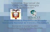 Sistema Nacional de Ciencia, Tecnolo gía e Innovacion