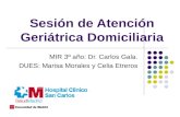 Sesión de Atención Geriátrica Domiciliaria