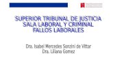 SUPERIOR TRIBUNAL DE JUSTICIA  SALA LABORAL Y CRIMINAL  FALLOS LABORALES