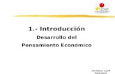 1.- Introducción Desarrollo del Pensamiento Económico