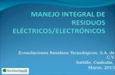 MANEJO INTEGRAL DE RESIDUOS ELÉCTRICOS/ELECTRÓNICOS