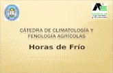 Cátedra de Climatología y Fenología Agrícolas