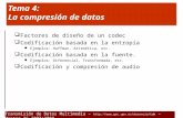 Tema 4: La compresión de datos