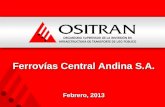 Ferrovías Central Andina S.A. Febrero, 2013
