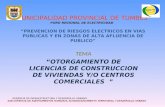 TEMA “ OTORGAMIENTO DE LICENCIAS DE CONSTRUCCION DE VIVIENDAS Y/O CENTROS COMERCIALES   ”