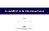 Perspectivas de la economía peruana
