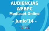 AUDIENCIAS WEBPC Mediaset Online