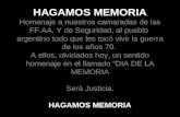 HAGAMOS MEMORIA