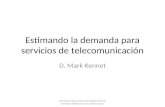 Estimando la demanda para servicios de telecomunicación