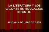 LA LITERATURA Y LOS VALORES EN EDUCACIÓN INFANTIL