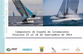 Campeonato de España de Catamaranes Chipiona 25 al 28 de Septiembre de 2014