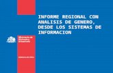 INFORME REGIONAL CON ANALISIS DE GENERO, DESDE LOS SISTEMAS DE INFORMACION