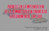 AVANCES EN LA IMPLANTACION DE LA ADMINISTRACION FINANCIERA  GUBERNAMENTAL  EN CUBA