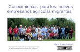 Conocimientos  para los  nuevos empresarios agrícolas migrantes