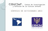 CIDiCSef.  Centro de Investigación y Difusión de la Cultura Sefardí